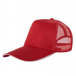 Sandwich-Brim Mesh-Back Trucker Cap