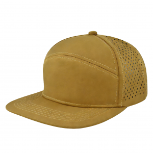 Solid Flat Bill Mesh-Back Camper Cap