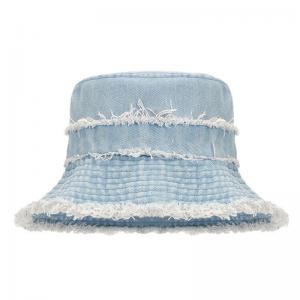 Water Washed Tassel Design Bucket Hat