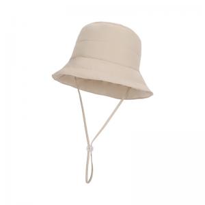 Padded Bucket Hat with Windproof Drawstring