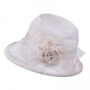 Foldable Flower Mesh Women's Hat