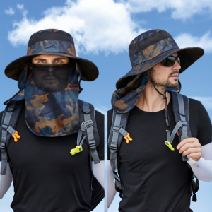 3-in-1 Mesh Bucket Hat for Outdoor Fishing